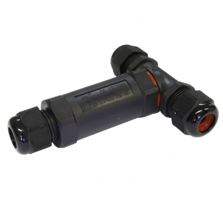  IP68 Waterproof 3 Pole Plug and Socket T Cable Connector 32A 450Vac