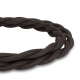 Câble Textile Torsadé Noir - 3 x 0,75mm