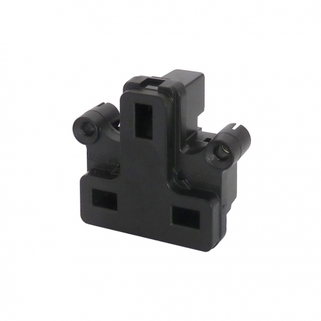 UK BS1363 Screw Mount Socket Black