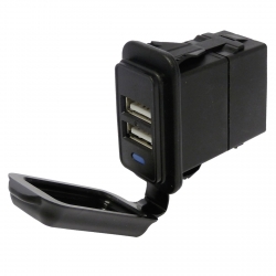 5A Doble Cargador Enchufe USB Impermeable (12/24V)