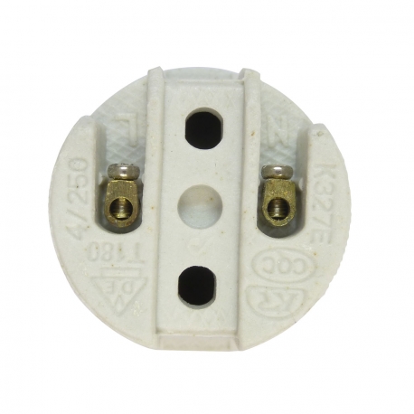 Douille EDM murale droite porcelaine E27 R44043 - Espace Bricolage