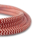 Red and White Fabric Cable | 2 Core Fabric Flex