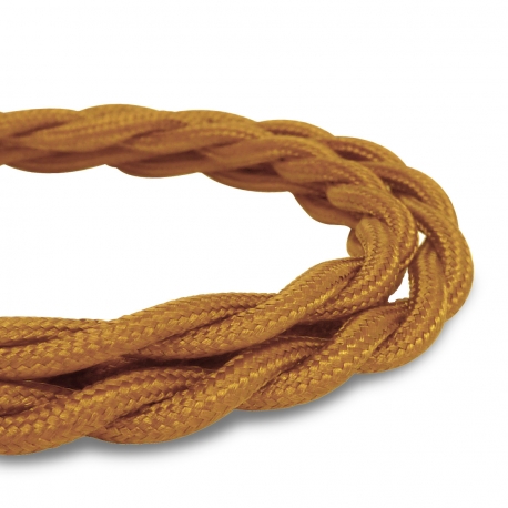 Cable Textil Marron Dorado - 2 x 0,75mm