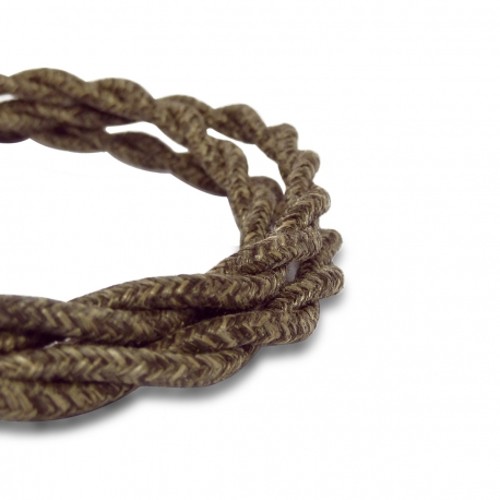 Cable Textil Marron - 2 x 0,75mm