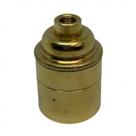 Portalámpara Latón E27 (Liso) 10mm