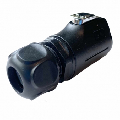 IP67 Waterproof 2 Pole Plug Panel Mount Connector with Lock