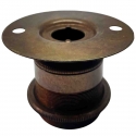 Portalampada ES E27 In Ottone Old English - Bachelite Lucida, Made In Italy