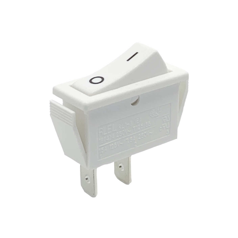 BJB 43.403 White Rocker Switch – 220V – IP20 – Installation Plug Attachment – Made In Germany