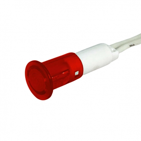 10mm Indicator 240V Red