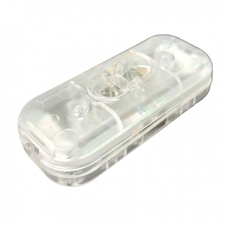 Single Pole In-Line Cord Switch - Transparent