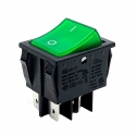 On Off Double Pole Rocker Switch Illuminated Green | 16 Amp Rocker ...