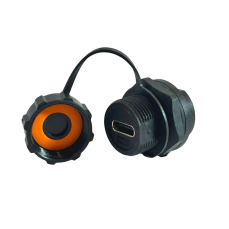 16mm IP67 Waterproof USB C Data Connector