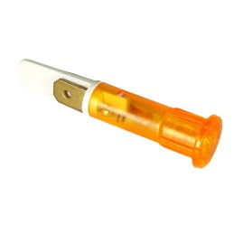 10mm Indicator 240V Amber with 6.3mm Terminals