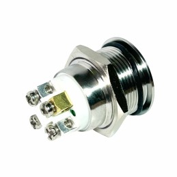 12V Green Illuminated Vandal Proof Switch IP65 Momentary