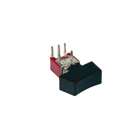 Miniature Rocker Switch, On-On, SPDT, Right Angled PCB Terminals