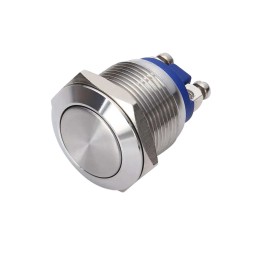 Vandal Proof Switch IP65 19mm Momentary On