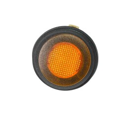 Interrupteur à Bascule Rond Voyant Ambre 12V IP65