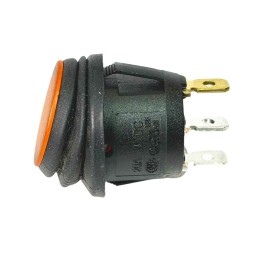 Interrupteur à Bascule Rond Voyant Ambre 12V IP65