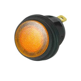 Interrupteur à Bascule Rond Voyant Ambre 12V IP65