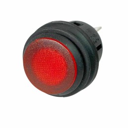Bouton Poussoir Imperméable Voyant Rouge 12V