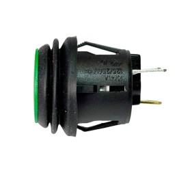 Interruptor Pulsador Panel﻿ Impermeable Iluminado Verde 12V