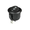 Round Rocker Switch On-Off-On I O II Print