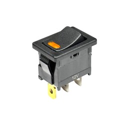Interruptor Basculante Miniatura﻿ Ambar 12V