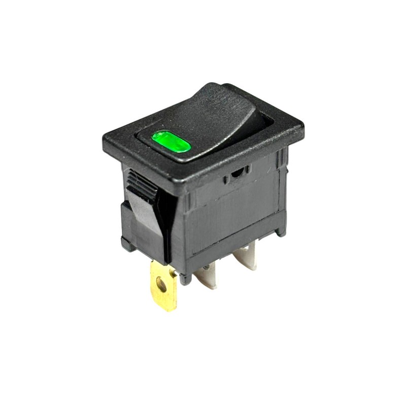 Interrupteur à Bascule Miniature Vert 12V