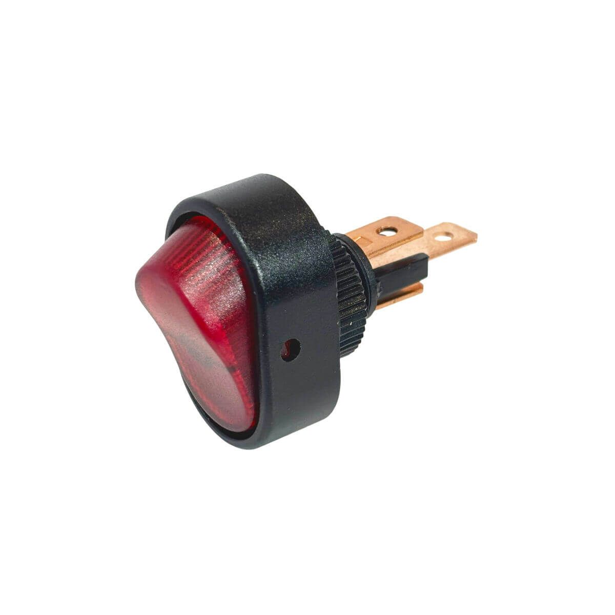 Red Illuminated 12V Automotive Rocker Switch 30A SPST -  R13-133L