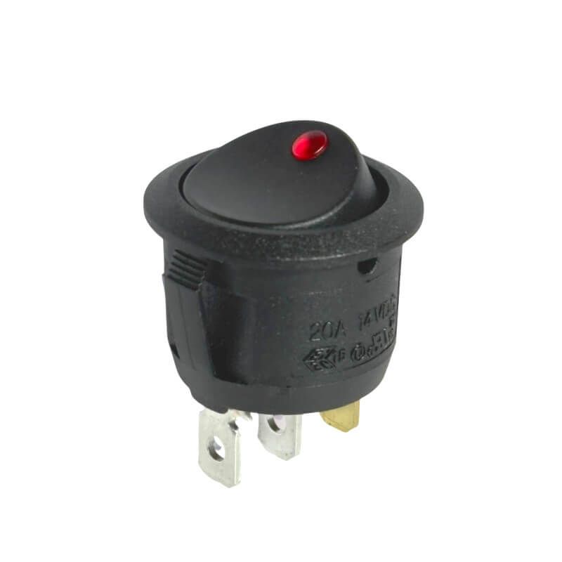 Round Rocker Switch 12V