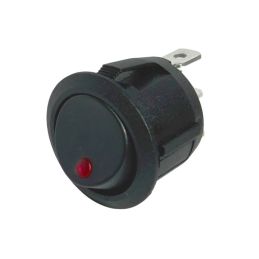 Red 24V Round Rocker Switch