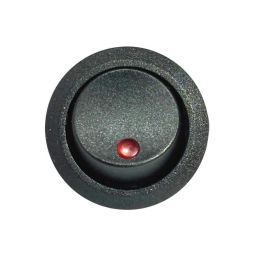 Interruptor Basculante Redondo Iluminado Roja 24V