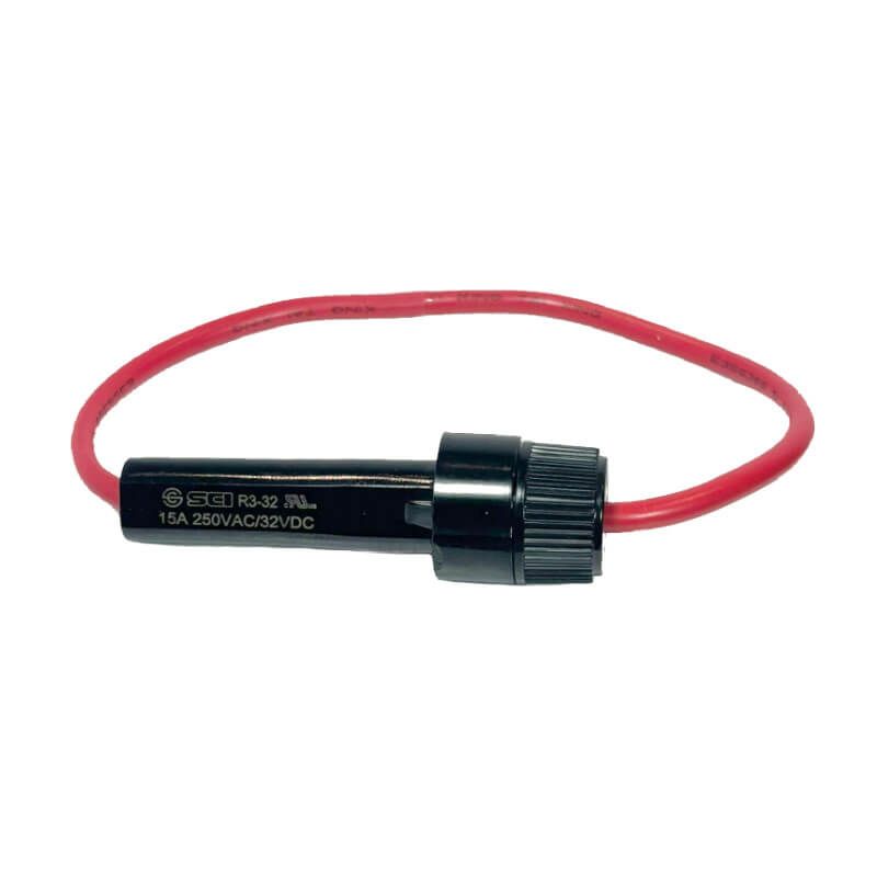 Porte-Fusible en Ligne 15A pour Fusibles 5 x 20mm – 250VAC