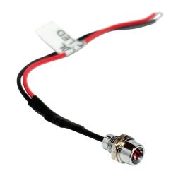 Voyant LED Rouge 5mm 12V | Laiton Chromé