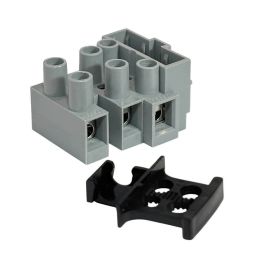 Fused Terminal Block - 3 Pole 10A 250Vac