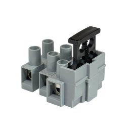 Fused Terminal Block - 3 Pole 10A 250Vac