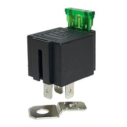 Relais Automobile SPDT 5 Broches 30A 12V avec Fusible et Faisceau
