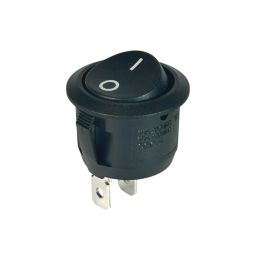 Round Rocker Switch SPST On-Off