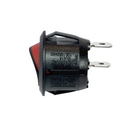 Round Rocker Switch On-Off | 2 Colour Rocker Switch 20mm 10A 250Vac