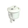 White Round Rocker Switch 10A 20mm