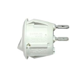 White Round Rocker Switch 10A 20mm