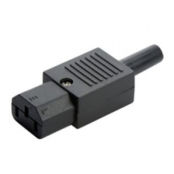 C13 Straight Female Re-Wireable IEC Kettle Plug