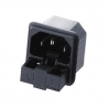 C14 IEC Fused Connector – C14 IEC Connector 10A 250Vac 6.3mm Terminals