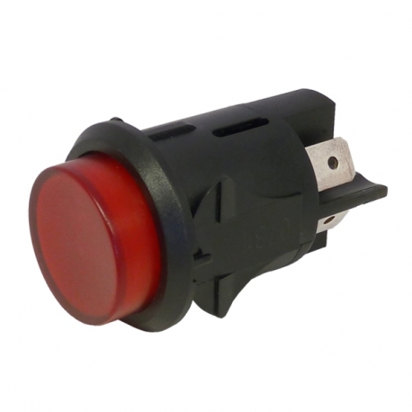 Star Electronics 12V 10A Red Illuminated Push-Pull SPST Switch With Dash Mount Panel – For Headlights – Classic