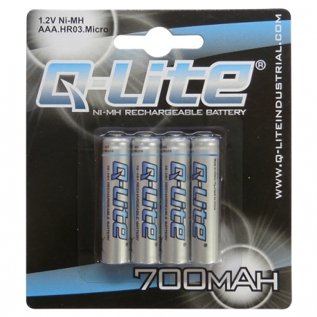 Pila Recargable Ni-MH AAA (HR03) Blister 4 Pilas, 700mAh